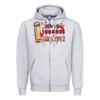 Little Miss 100 Days Smarter Zipper Hoodie | Teevron