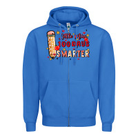 True Royal little miss 100 days smarter Zipper Hoodie - MaliasSmallBusiness