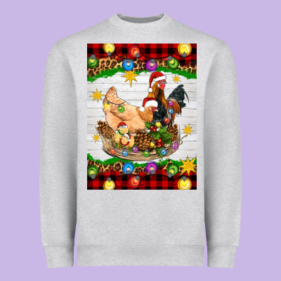 Christmas Coop Animals Heavyweight Sweatshirt Designed By Artiststas