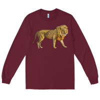Burgundy lion Long Sleeve Tee - LillyAllenDesigns
