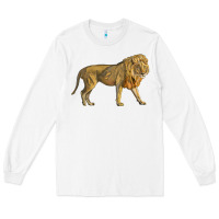 White lion Long Sleeve Tee - LillyAllenDesigns