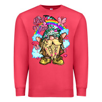 Cardinal best mom gnome rainbow clouds butterfly glitter Premium Sweatshirt - LillyAllenDesigns