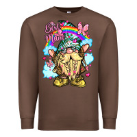 Chestnut best mom gnome rainbow clouds butterfly glitter Premium Sweatshirt - LillyAllenDesigns