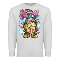 Dove Grey best mom gnome rainbow clouds butterfly glitter Premium Sweatshirt - LillyAllenDesigns
