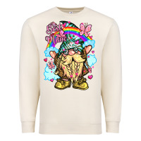 Sandshell best mom gnome rainbow clouds butterfly glitter Premium Sweatshirt - LillyAllenDesigns