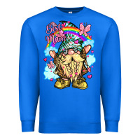 True Royal best mom gnome rainbow clouds butterfly glitter Premium Sweatshirt - LillyAllenDesigns