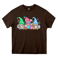 Chocolate Brown easter gnomes Heavy Core Tee - Zillion Design Studio