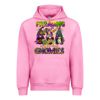 Fuchsia Pink parading with my gnomies mardi gras Urban Hoodie - CowGirlArtShop