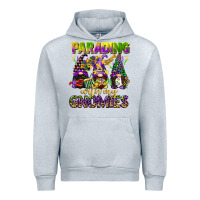 Heather Grey parading with my gnomies mardi gras Urban Hoodie - CowGirlArtShop