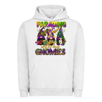 Pigment Lunar Rock parading with my gnomies mardi gras Urban Hoodie - CowGirlArtShop