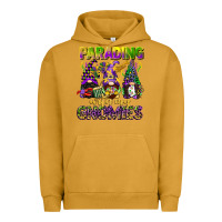 Pigment Peanut Butter parading with my gnomies mardi gras Urban Hoodie - CowGirlArtShop