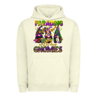 Pigment Pistachio parading with my gnomies mardi gras Urban Hoodie - CowGirlArtShop