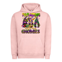 Pigment Salmon parading with my gnomies mardi gras Urban Hoodie - CowGirlArtShop