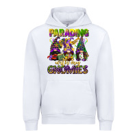 White parading with my gnomies mardi gras Urban Hoodie - CowGirlArtShop
