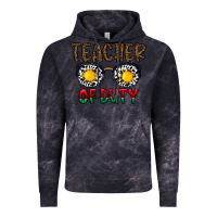 Cloud Black teacher of duty Vintage Hoodie - CowhideDigitalArt