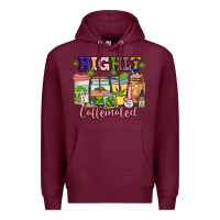Burgundy highly caffeinated Premium Hoodie - JahusDesignShop