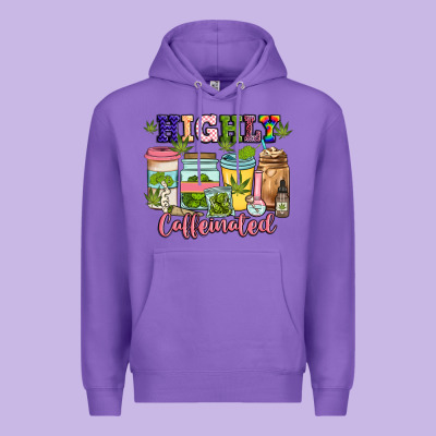Highly Caffeinated Premium Hoodie Designed By Jahusdesignshop