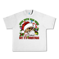 Lunar Rock When You're Dead Inside But It's Christmas Hippie Skeleton Santa Urban Heavy Tee - Artiststas