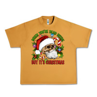 Peanut Butter When You're Dead Inside But It's Christmas Hippie Skeleton Santa Urban Heavy Tee - Artiststas