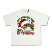 Pistachio When You're Dead Inside But It's Christmas Hippie Skeleton Santa Urban Heavy Tee - Artiststas