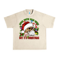 Sandshell When You're Dead Inside But It's Christmas Hippie Skeleton Santa Urban Heavy Tee - Artiststas