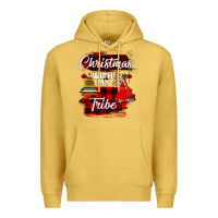 Antique Gold Christmas With My Tribe Premium Hoodie - Bettercallsaul