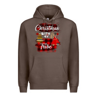 Coffee Christmas With My Tribe Premium Hoodie - Bettercallsaul