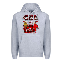 Heather Grey Christmas With My Tribe Premium Hoodie - Bettercallsaul
