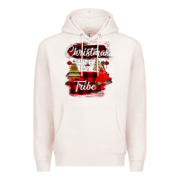 Pale Pink Christmas With My Tribe Premium Hoodie - Bettercallsaul