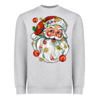 Heather Grey santa with little christmas Heavyweight Sweatshirt - AdoDesignShop
