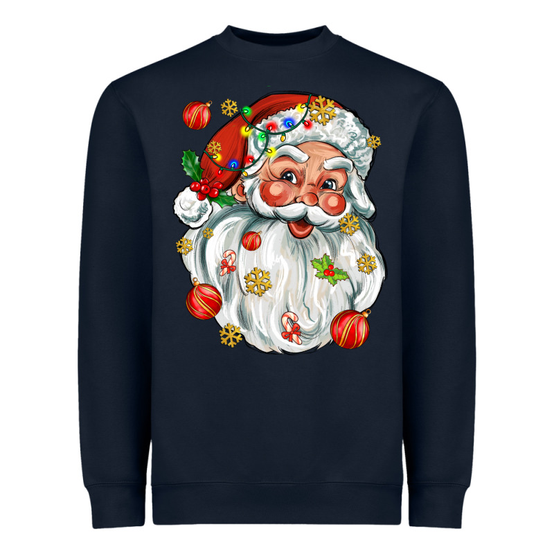 Santa With Little Christmas Heavyweight Sweatshirt by AdoDesignShop | Teevron