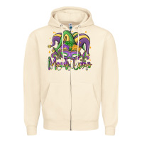 Sandshell mardi gras Zipper Hoodie - MaliasSmallBusiness