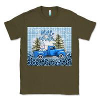 Army Green hello winter snowman truck Classic Tee - AdoDesignShop