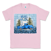 Bubblegum Pink hello winter snowman truck Classic Tee - AdoDesignShop