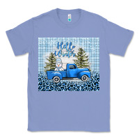 Colony Blue hello winter snowman truck Classic Tee - AdoDesignShop