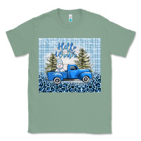 Sage hello winter snowman truck Classic Tee - AdoDesignShop
