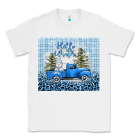 White hello winter snowman truck Classic Tee - AdoDesignShop