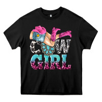 Black cow girl Heavy Core Tee - texasbilliewilder