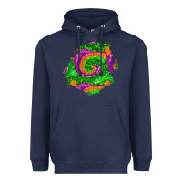 Navy halloween patch  1 Heavyweight Hoodie - BundleAndBundleShop