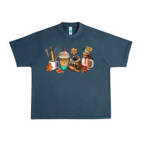 Midnight Navy cookie coffee cup Urban Heavy Tee - AdoDesignShop