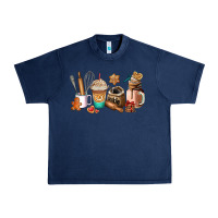 Navy cookie coffee cup Urban Heavy Tee - AdoDesignShop