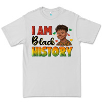 Dove Grey i am black history with afro black boy Premium Tee - texasbilliewilder