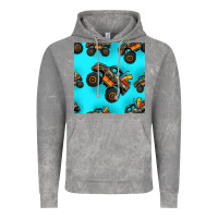 Cloud Rock monster truck pre teen seamless pattern Vintage Hoodie - HRA Design Shop