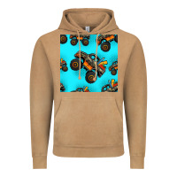 Vintage Camel monster truck pre teen seamless pattern Vintage Hoodie - HRA Design Shop