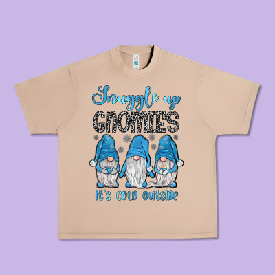 Snuggle Up Gnomies It's Cold Outside Urban Heavy Tee Designed By Jahusdesignshop