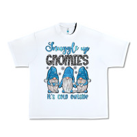 White snuggle up gnomies it's cold outside Urban Heavy Tee - JahusDesignShop