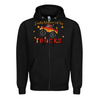 Black easily distracted by trucks Zipper Hoodie - MaliasSmallBusiness