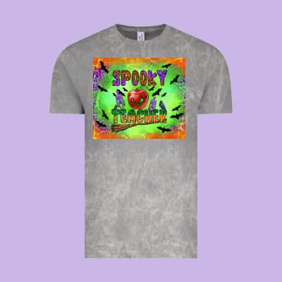 Spooky Teacher Vintage Tee Designed By Bundleandbundleshop