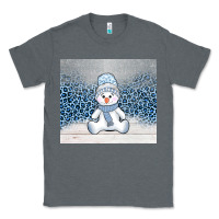 Charcoal Heather winter snowman Classic Tee - AdoDesignShop