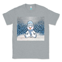 Heather Grey winter snowman Classic Tee - AdoDesignShop
